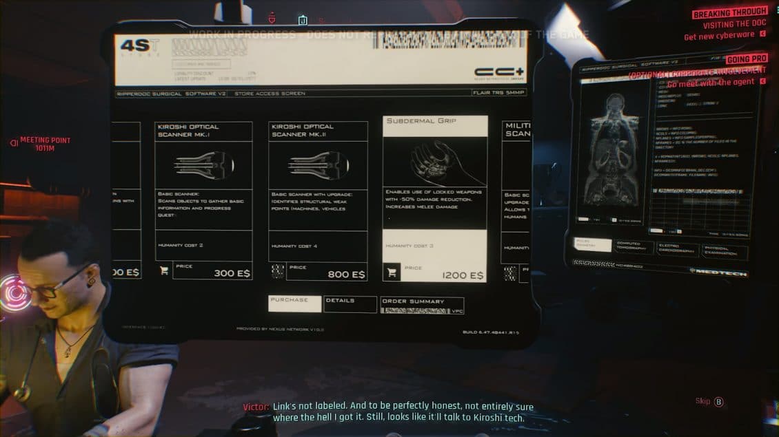 Optical Scaner and Subdermal Weapon Grip