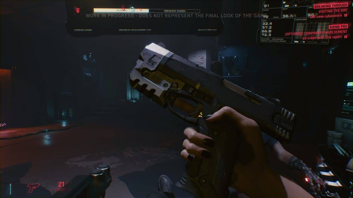 Weapon ammo stats UI