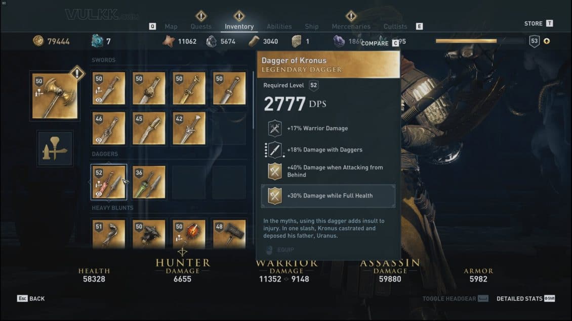 DAGGER OF KRONUS