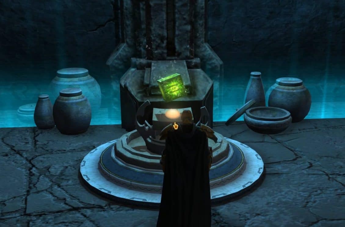 SWTOR Ossus Endurance Datacron Location Guide - Library second floor - The Datacron