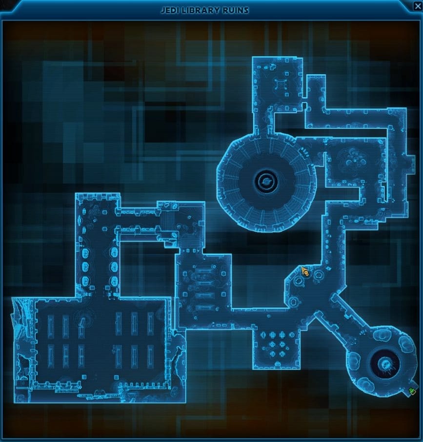 SWTOR Ossus Endurance Datacron Location Guide - Orange Ancient Switch Location