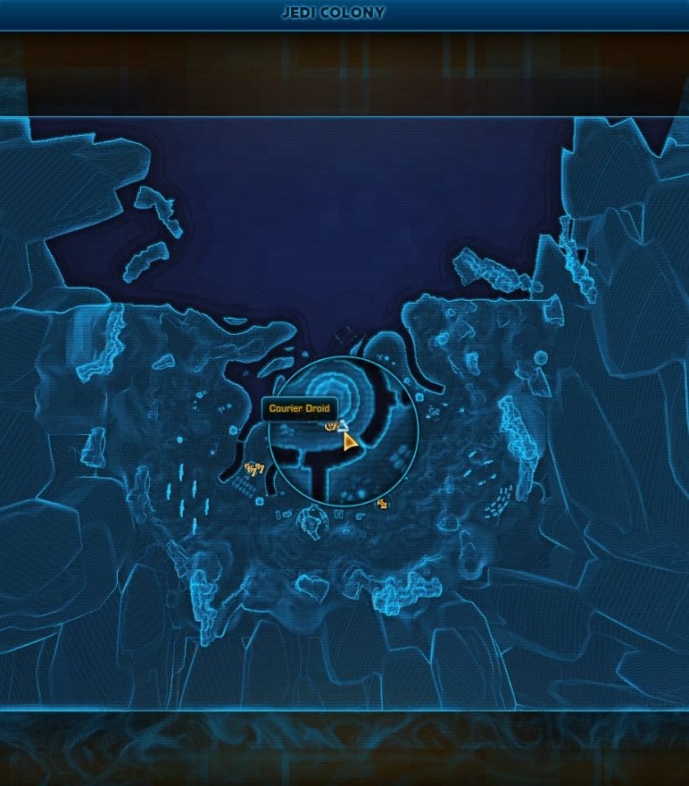 SWTOR Ossus Time LImited Missoin Courier Droid Location (Republic)