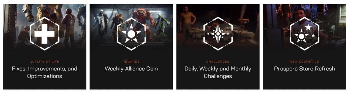 Anthem Act I Roadmap - Recurring Events
