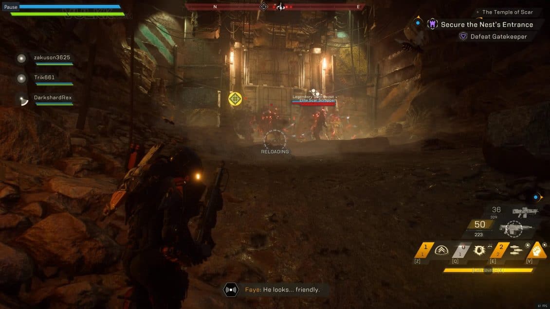 Anthem Temple of Scar Stronghold Guide - First Encounter - Defeat the Gatekeeper