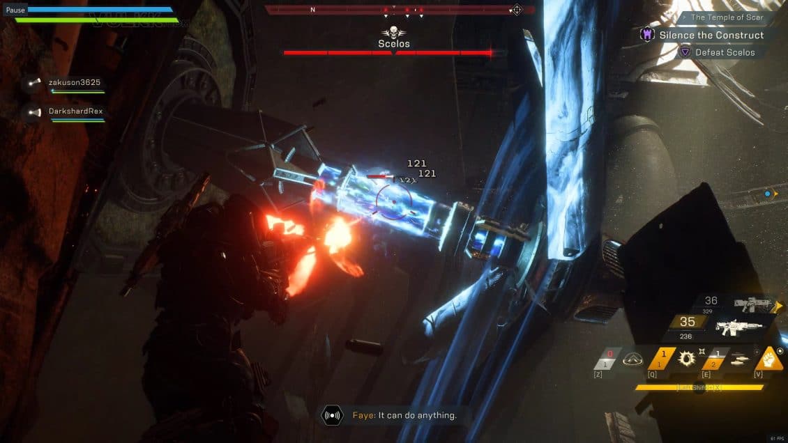 Anthem Temple of Scar Stronghold Guide - Scelos Final Boss Tactics - Disabling the Shield