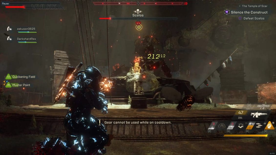 Anthem Temple of Scar Stronghold Guide - Scelos Final Boss Tactics - Weak Spots 2