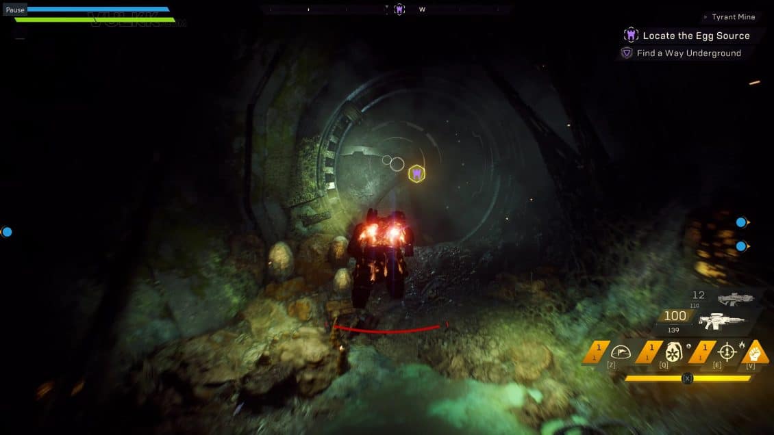 Anthem Tyrant Mine Stronghold Guide - the gate to the cave