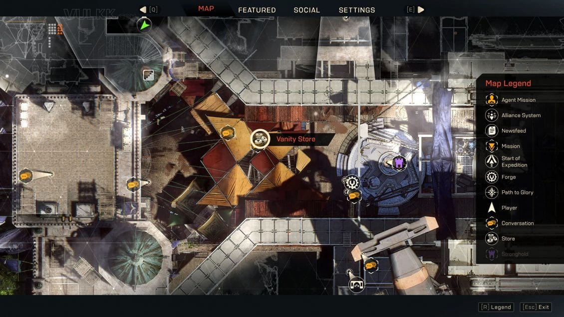 Anthem Vanity Store Location in Fort Tarsis