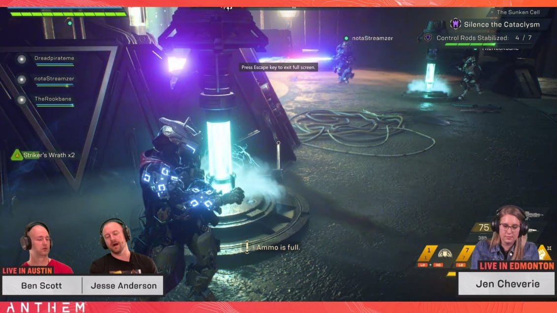 ANTHEM Developer Live Stream April 23