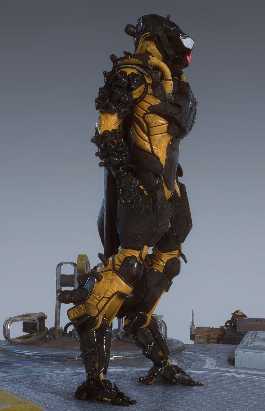 ANTHEM Store - Saurian Armor Pack (Storm) - Right