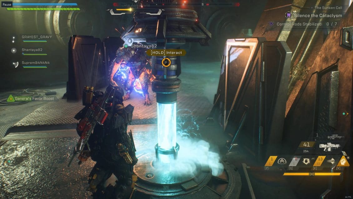ANTHEM Sunken Cell Guide - Control Rods Puzzle