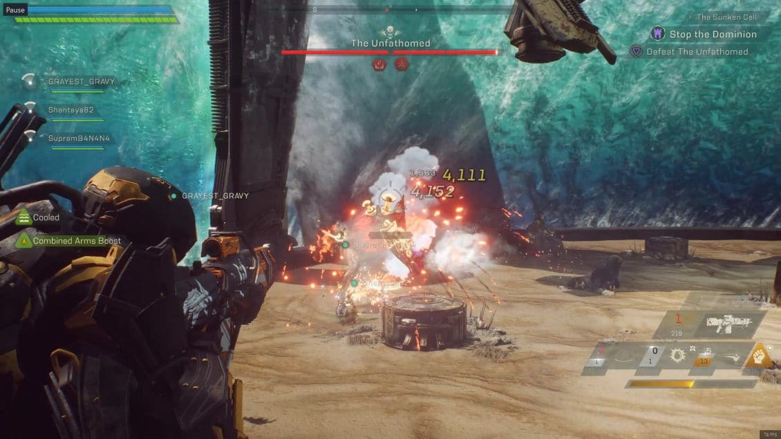 ANTHEM The Sunken Cell Final Boss - Weak Spots