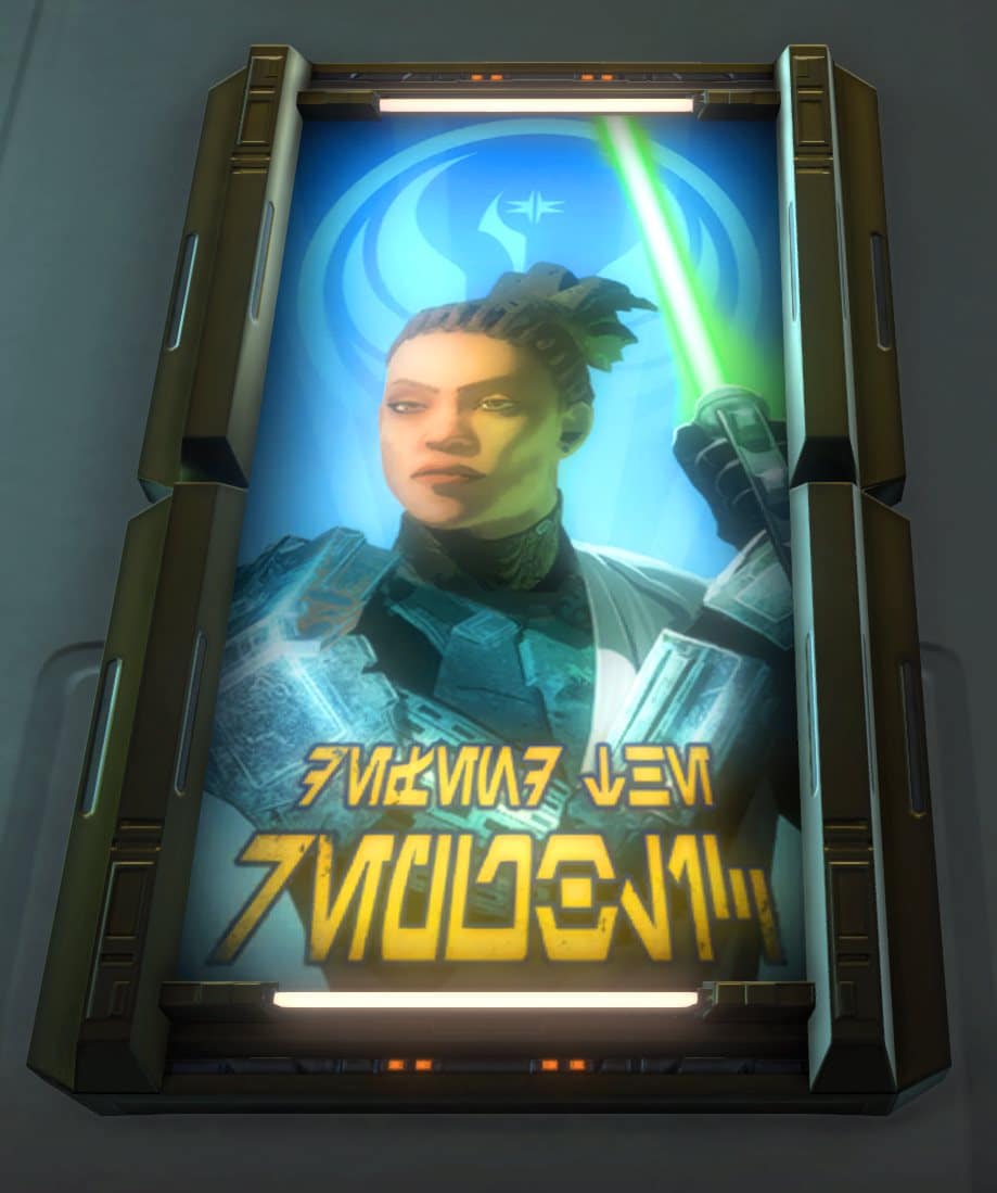 SWTOR Celebration Cantina 2019 Code Rewards - Tau Idair Poster