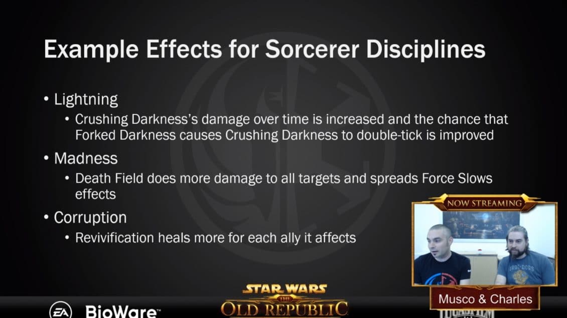 SWTOR 6.0 Spoils of War - Example Tactical Items Effects for Sorcerer 2