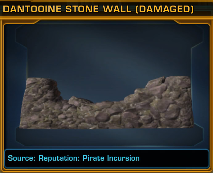 Dantooine Stone Wall Damaged