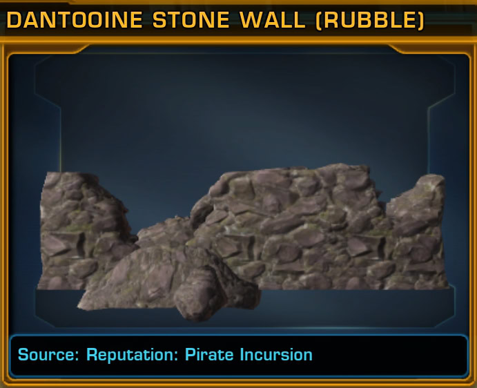 Dantooine Stone Wall Rubble