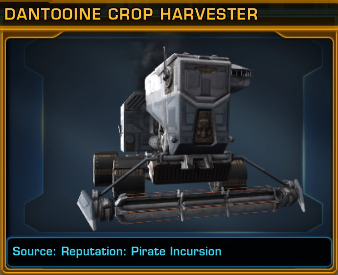 Dantooine crop Harvester