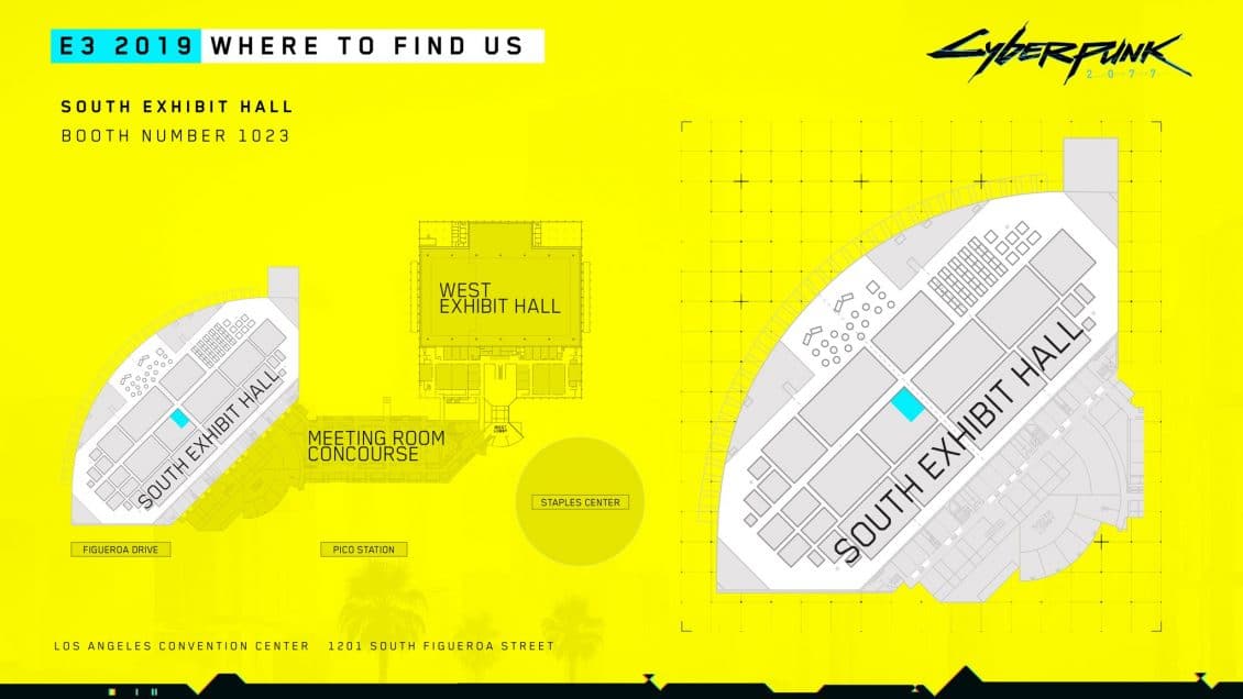 E3 2019 Cyberpunk 2077 Booth Location