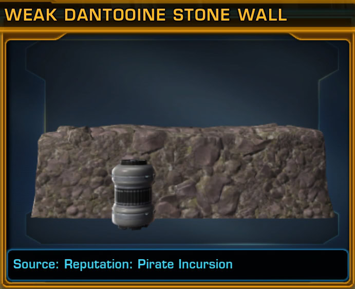 Weak Dantooine Stone Wall