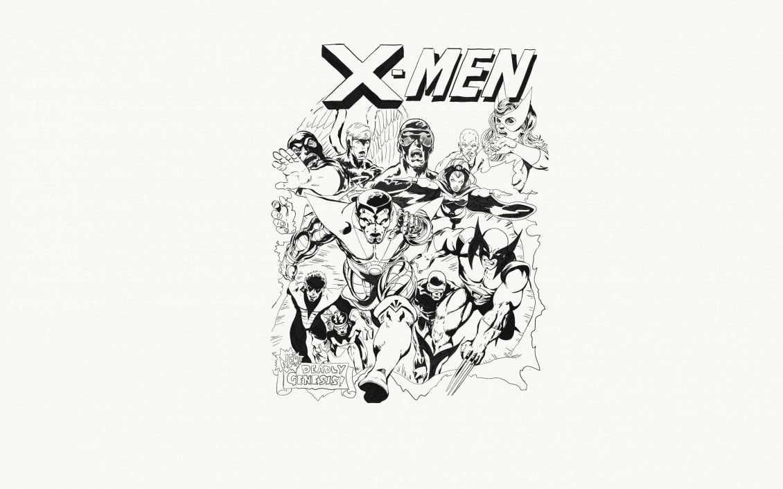 comicbook inking by Manfred