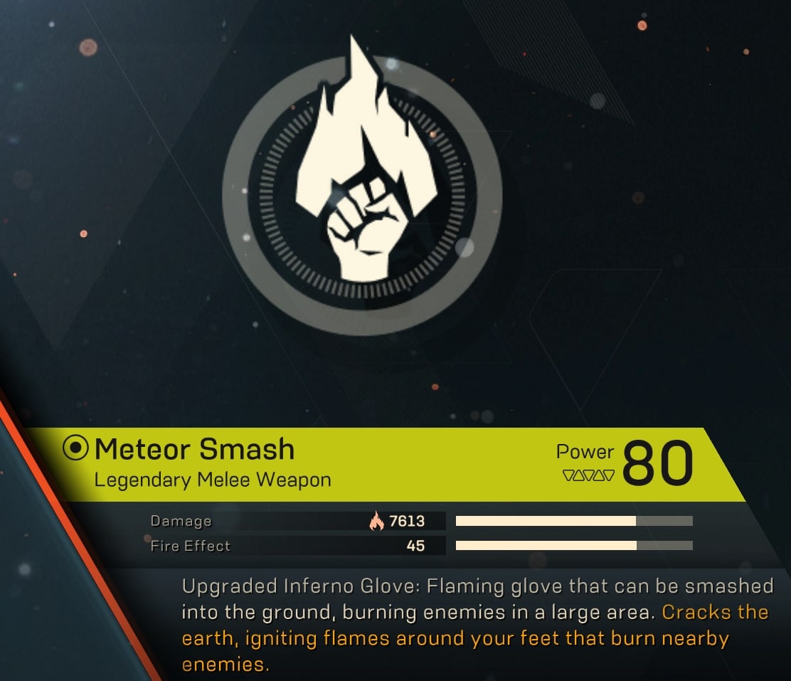 Anthem Cataclysm New Melee Items - Meteor Smash