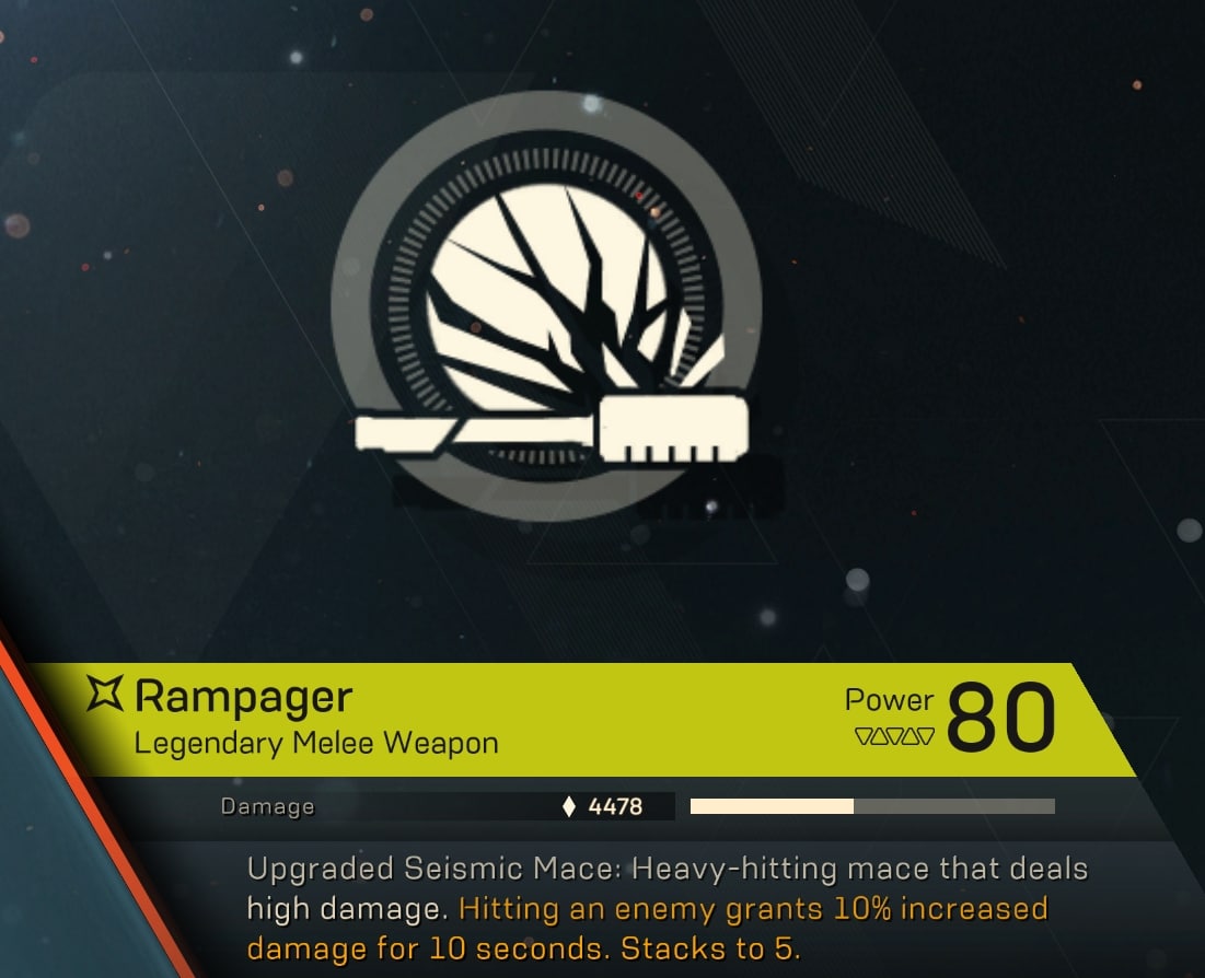 Anthem Cataclysm New Melee Items - Rampager