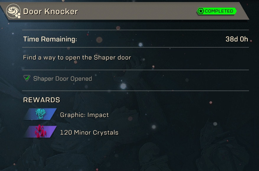 Anthem Cataclysm Secret Challenge - Door Knocker