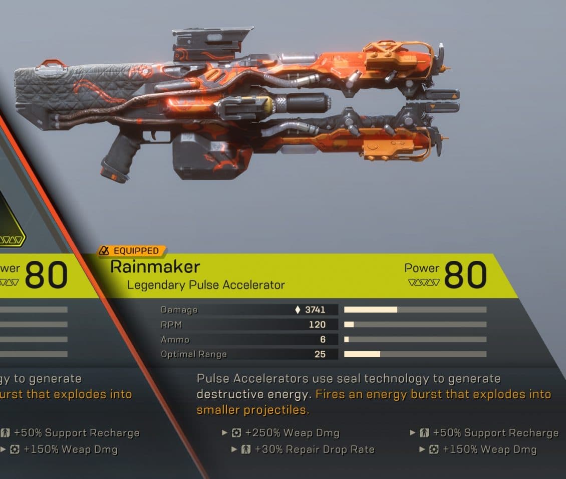 Anthem Rainmaker Pulse Accelerator Weapon