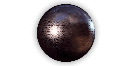 Damascus Circles (Metal) Material Preview