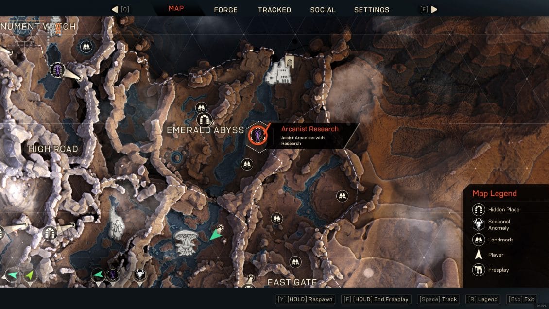 ANTHEM Freeplay Season of Skull Events - Arcanist Research