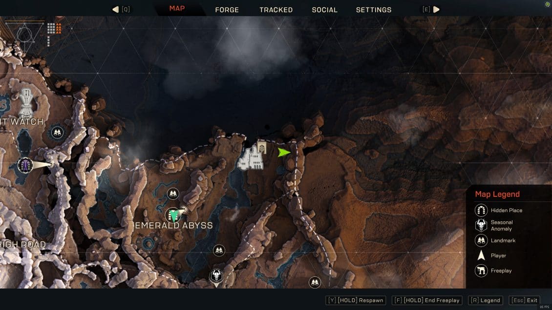 ANTHEM Lost in Darkness Challenge - Come and See Map