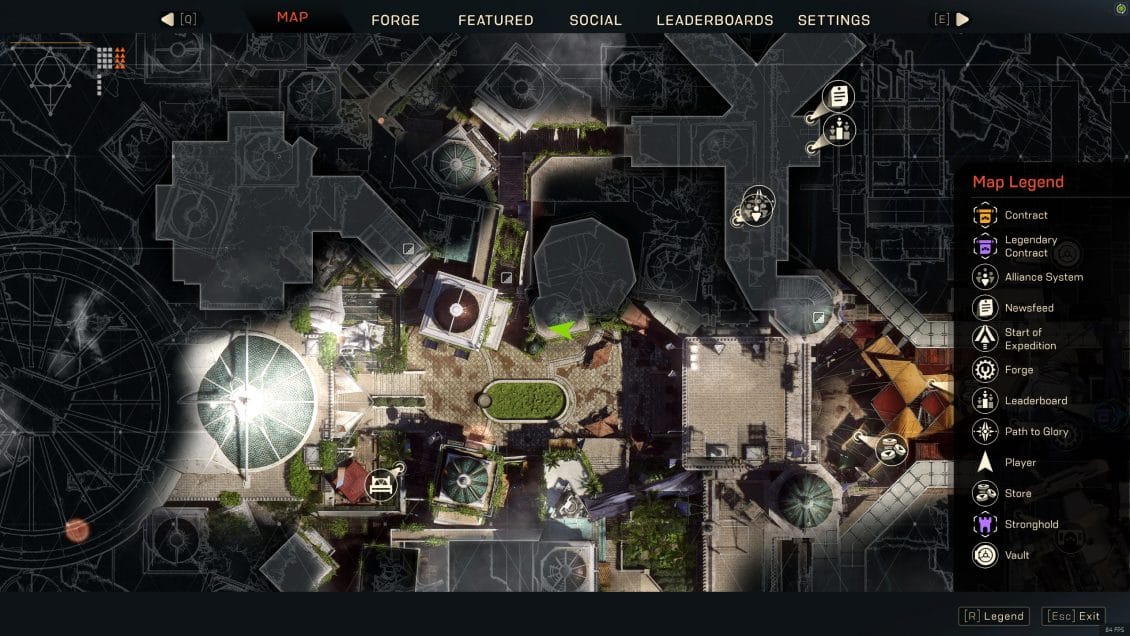 ANTHEM Lost in Darkness Challenge Fort Tarsis Skull Locations - Come and See Map