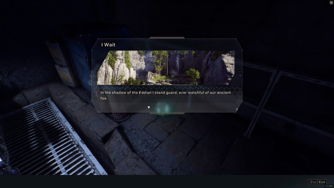 ANTHEM Lost in Darkness Challenge Fort Tarsis Skull Locations - I Wait Lore