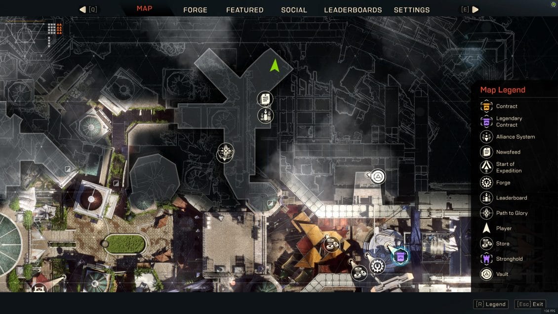 ANTHEM Lost in Darkness Challenge Fort Tarsis Skull Locations - I Wait Map
