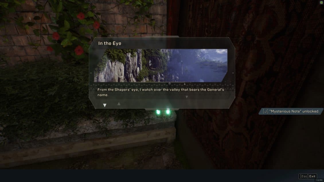 ANTHEM Lost in Darkness Challenge Fort Tarsis Skull Locations - In the Eye Lore