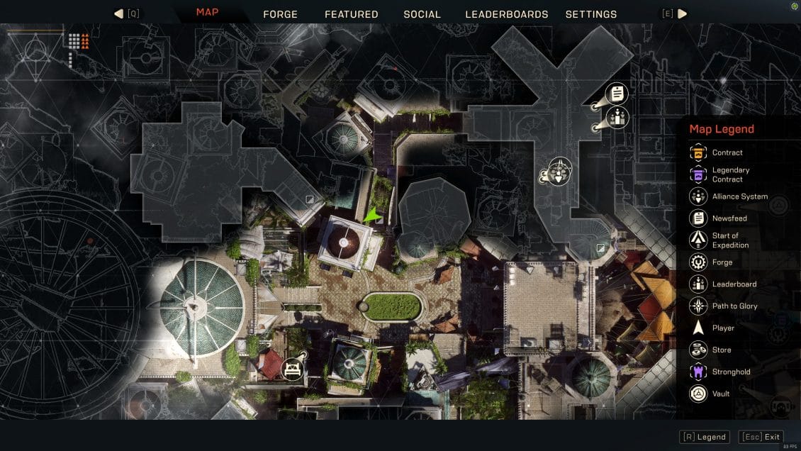 ANTHEM Lost in Darkness Challenge Fort Tarsis Skull Locations - Standing Guard Map
