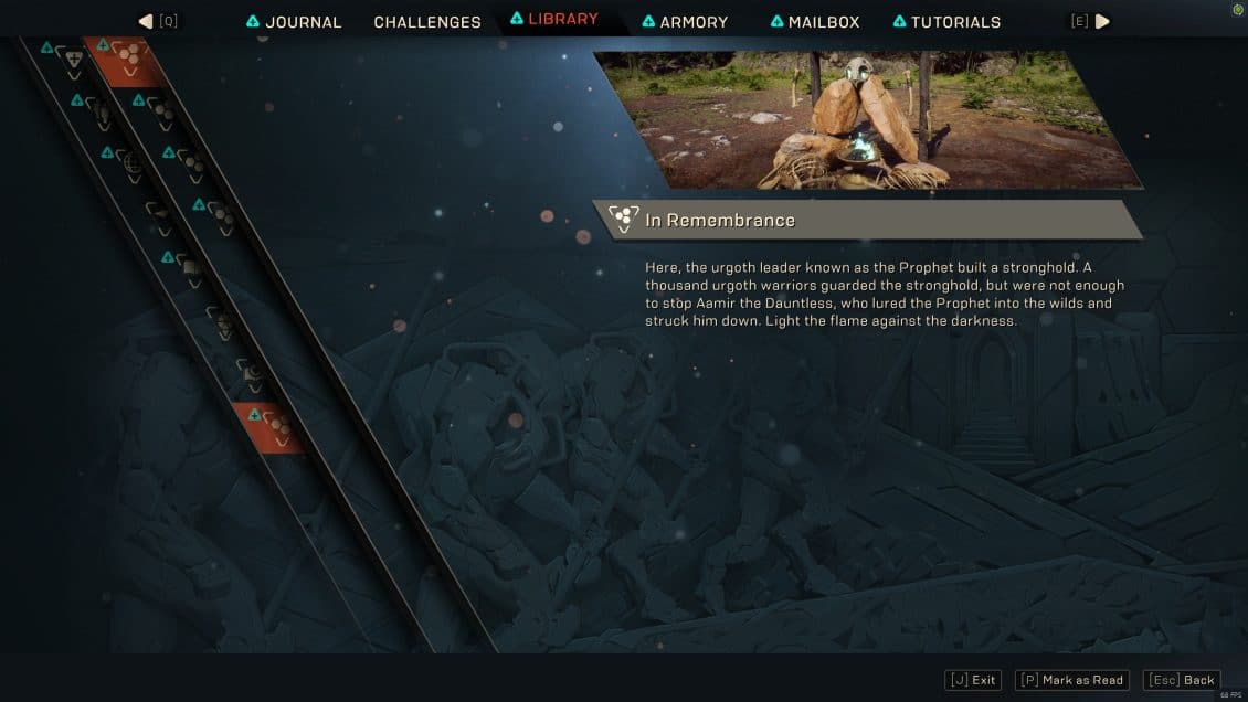 ANTHEM Lost in Darkness Challenge - I Wait Lore