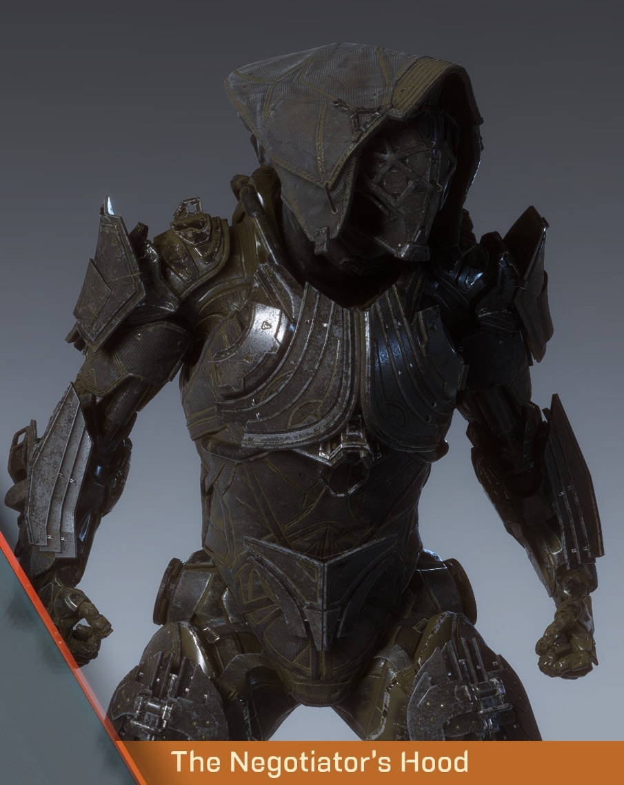 ANTHEM Lost in Darkness Challenge Rewards - The Negotiator's Hood (Ranger)