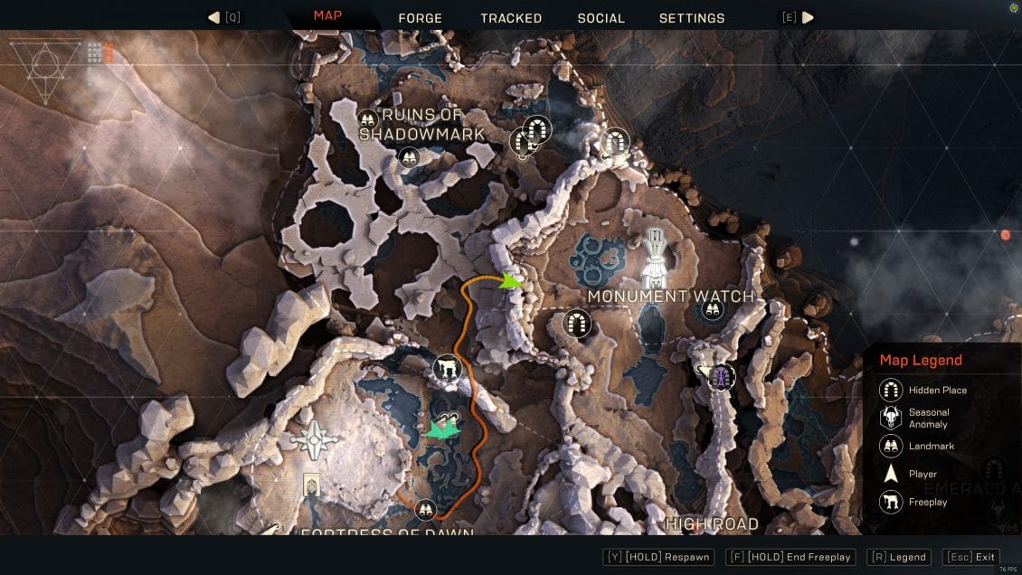 ANTHEM Lost in Darkness Challenge - We Wait Map