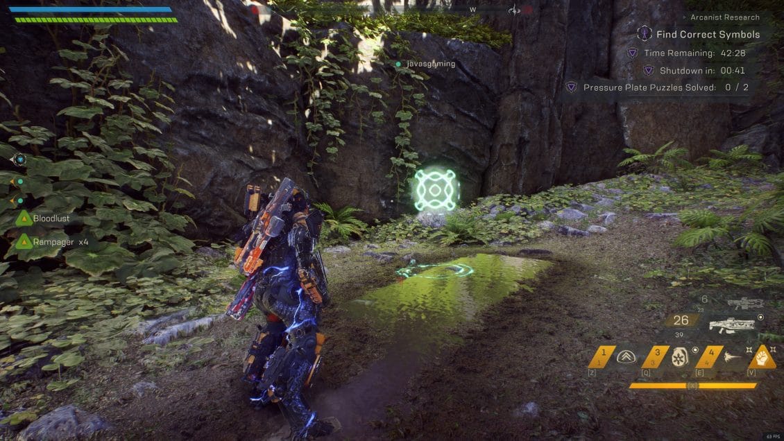 ANTHEM Night Challenge - Arcanist Research - Pressure Plate