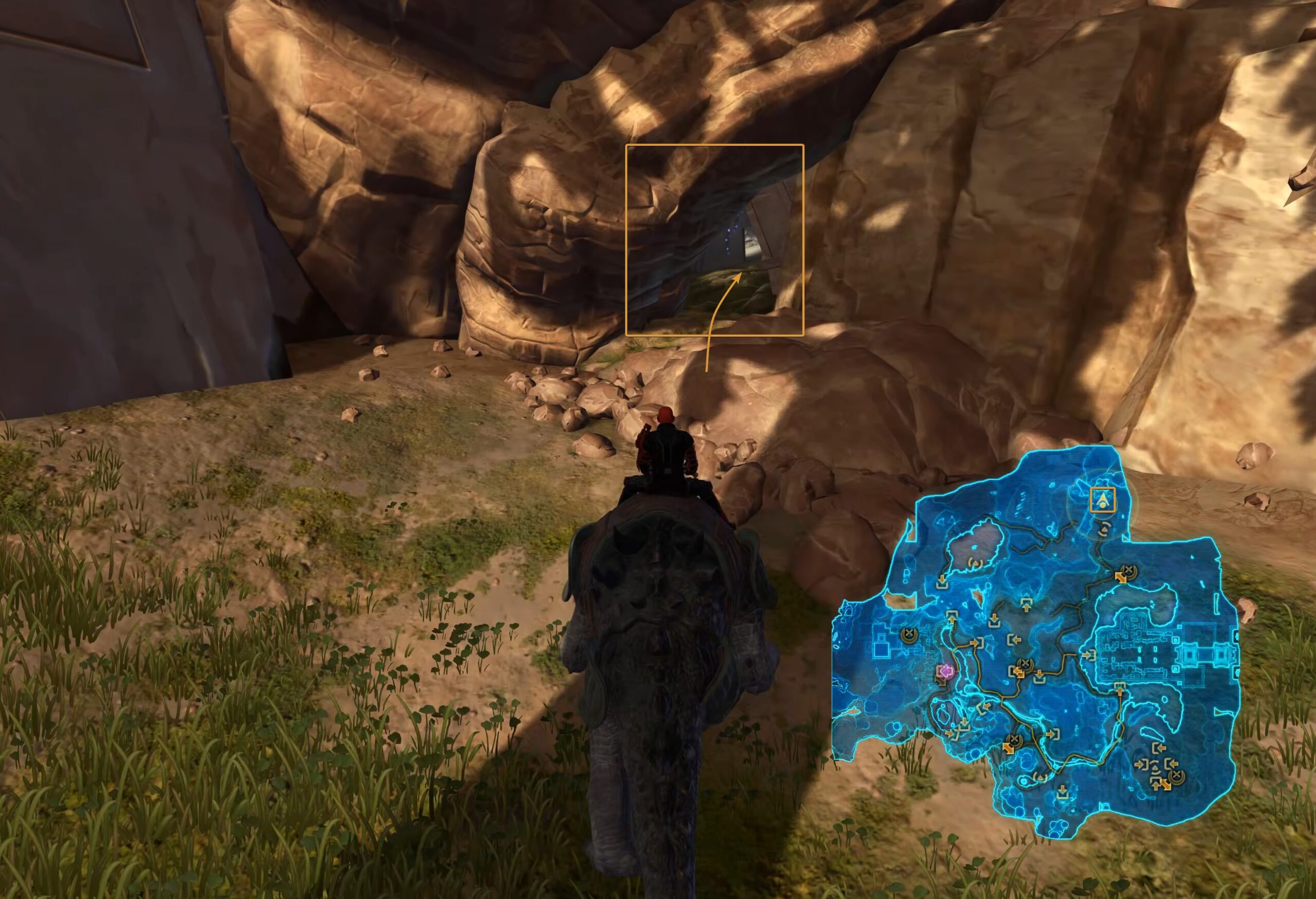 Entrance to the small tomb next to the Crashed Ship