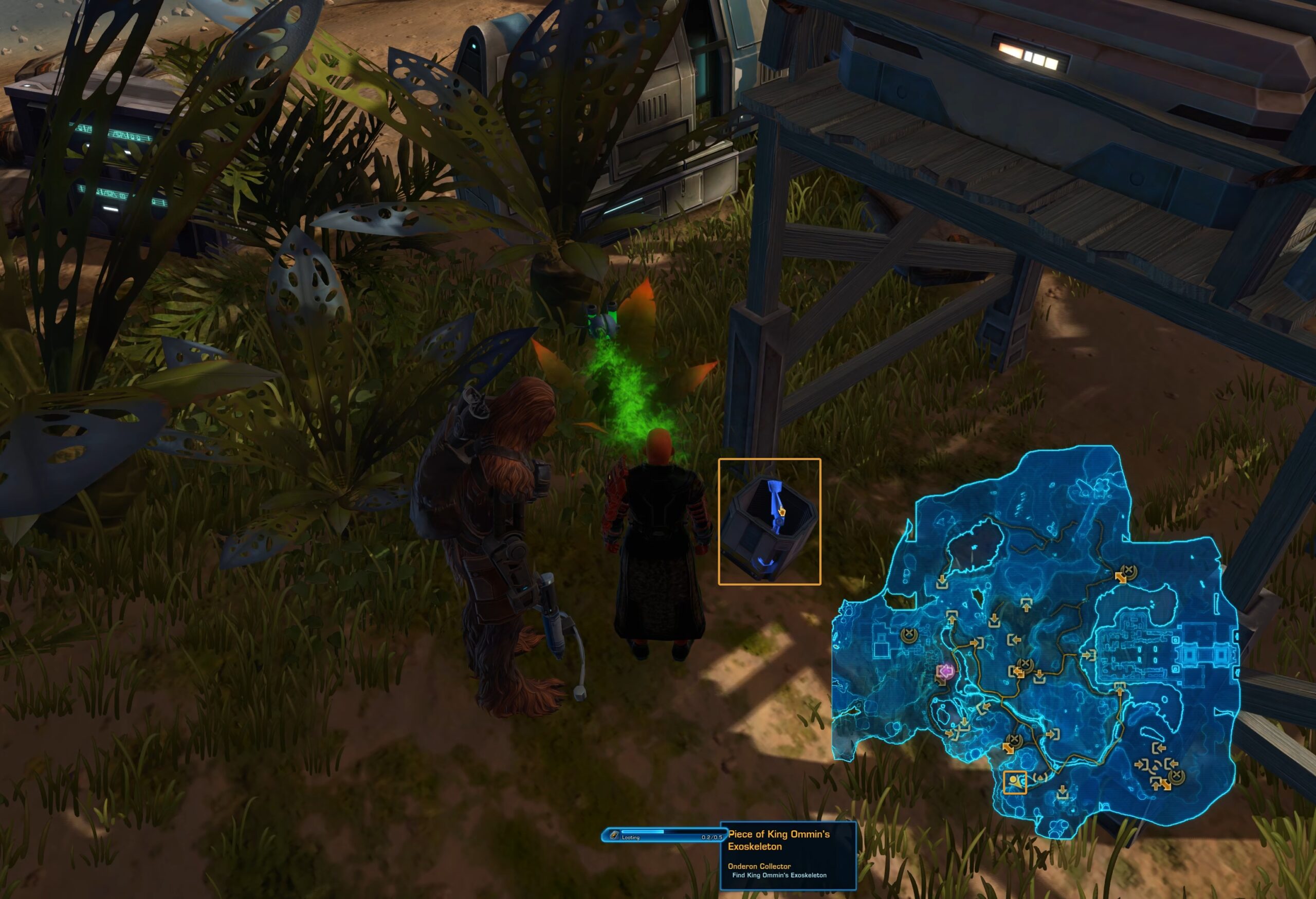 King Ommin's Exoskeleton Location