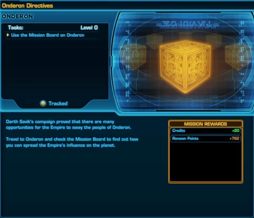 SWTOR Onderon Daili Missions Guide Empire Side - Daily Area Starter Mission