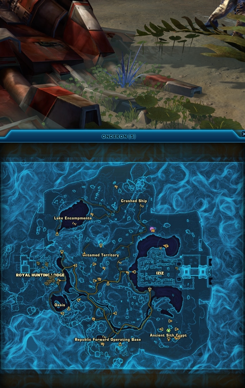 SWTOR Onderonian Botanist Secret Achievement Guide - Leeching Frond Location 2