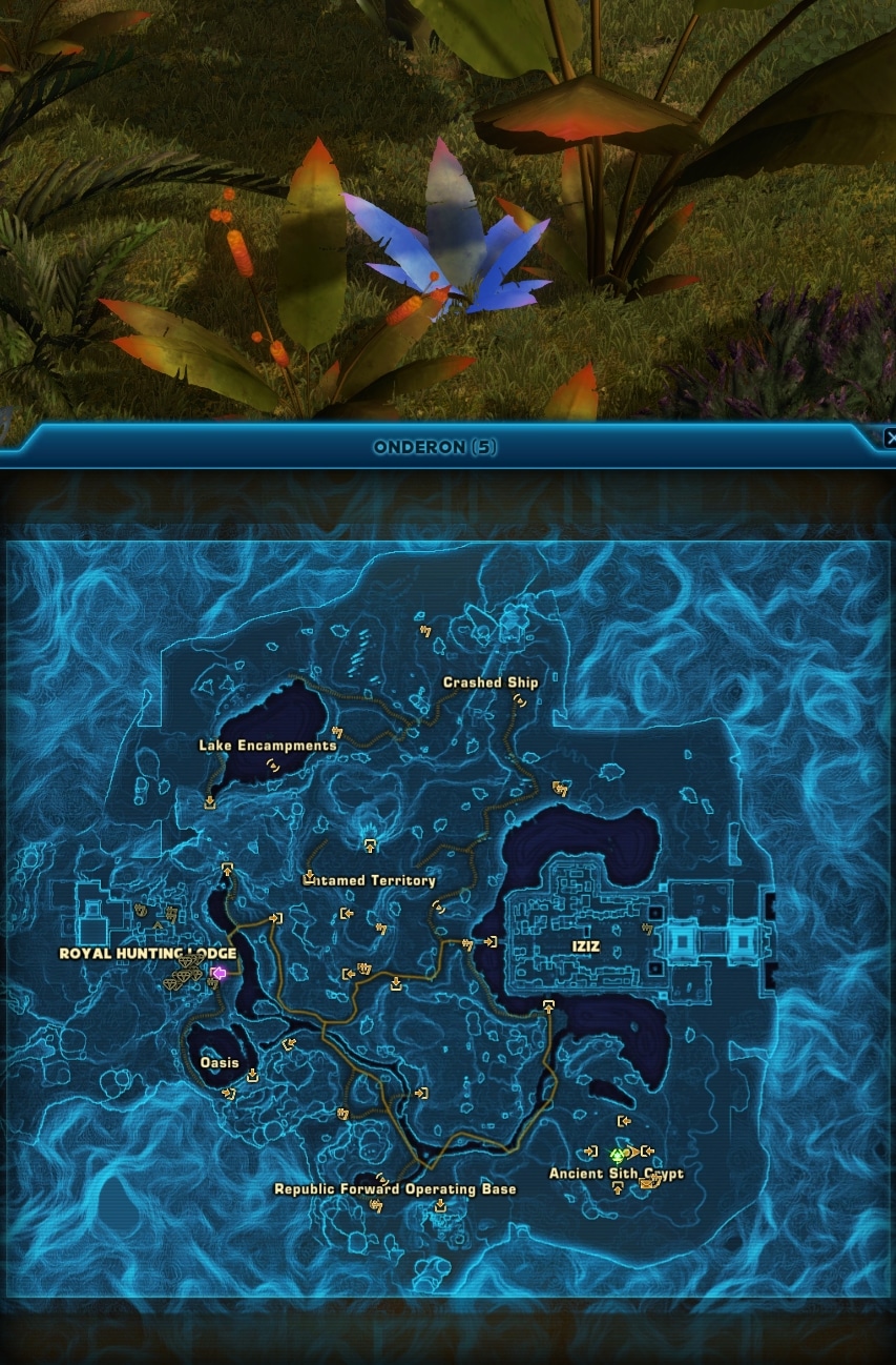 SWTOR Onderonian Botanist Secret Achievement Guide - Uncanny Rotstem Location 1