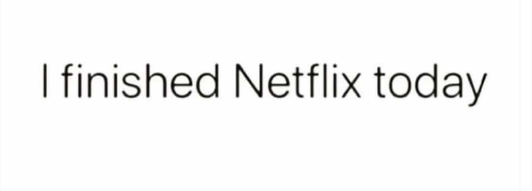 Netflix - The End