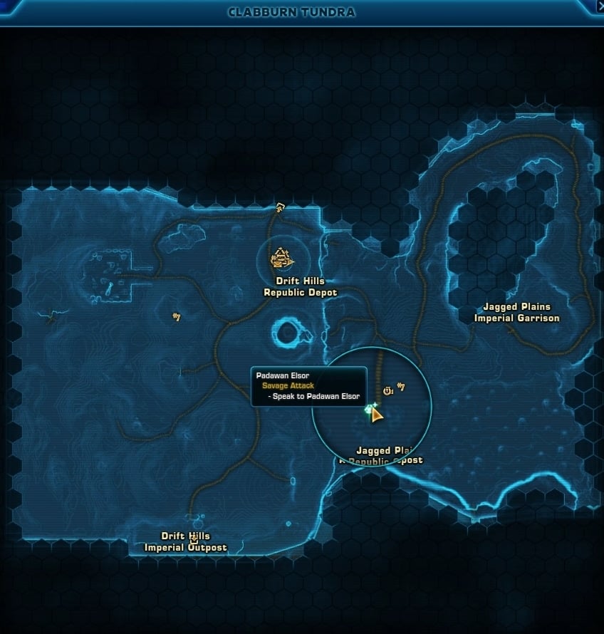 Padawan Elsor Location