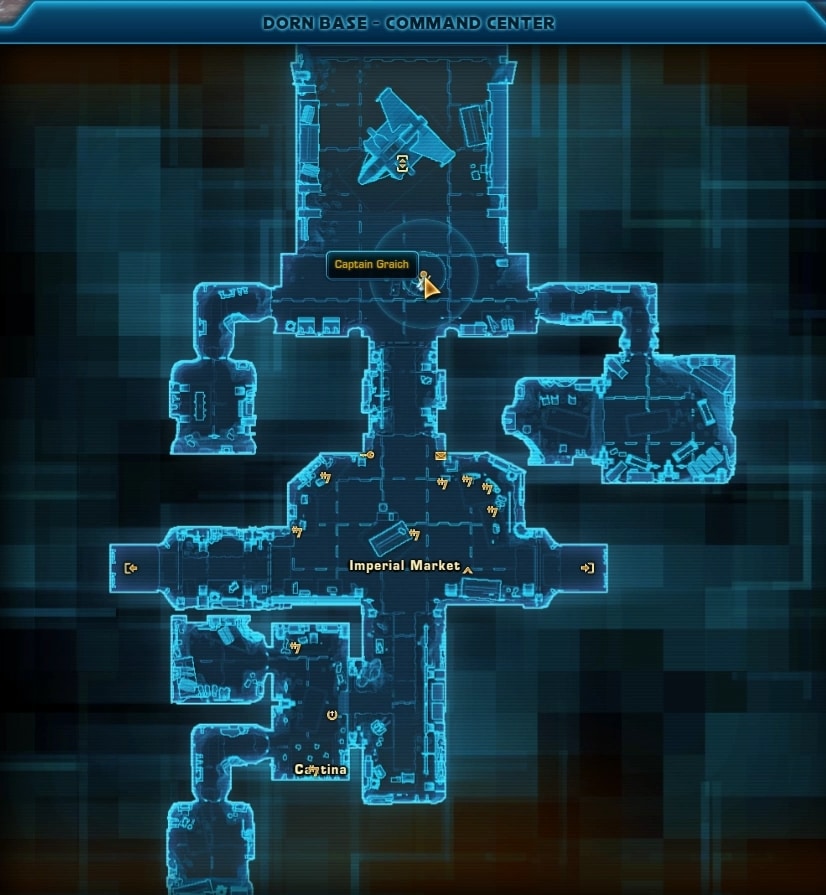 SWTOR Hoth Bonus Series Missions Guide for Empire Side - Starter NPC - Captain Graich Location
