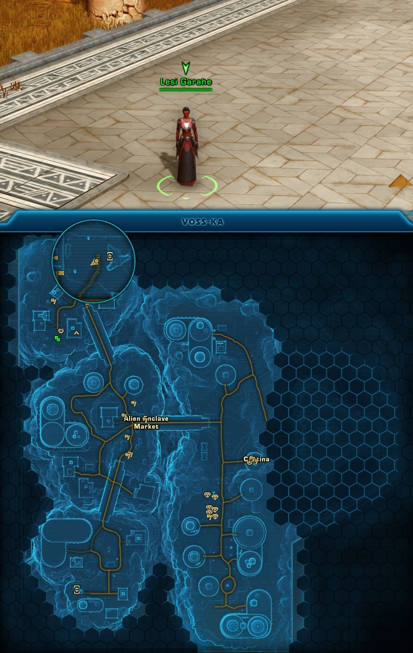 SWTOR Voss Bonus Series Starter Mission NPC Location