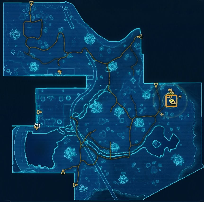 Dantooine Track Map Location